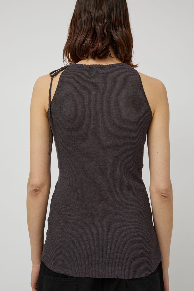 Deiji Studios One Tie Top in Eggplant