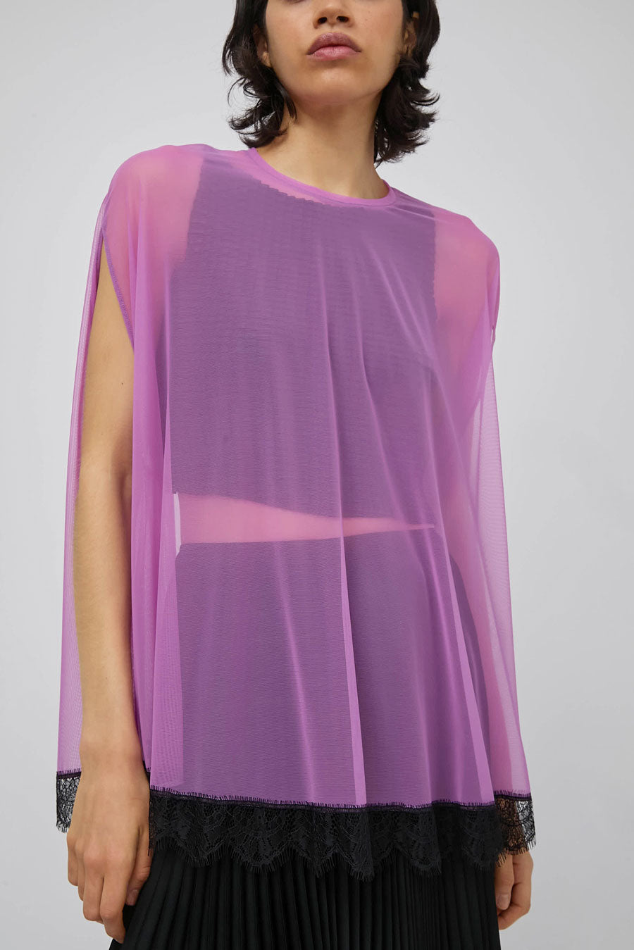Marios Peal Top in Lilac